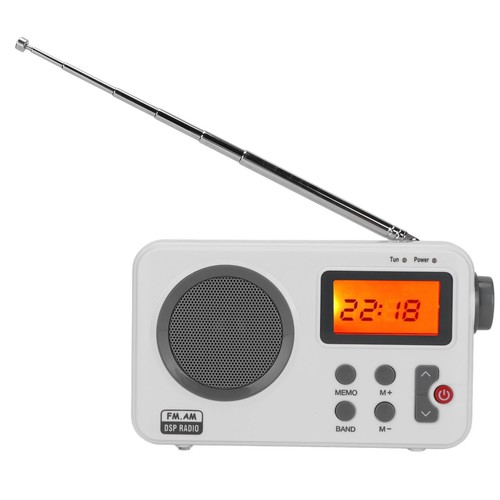LCD Radio Portable AM FM Subwoofer HIFI Radio Support Display Frequency Clock Wi - Picture 8 of 12
