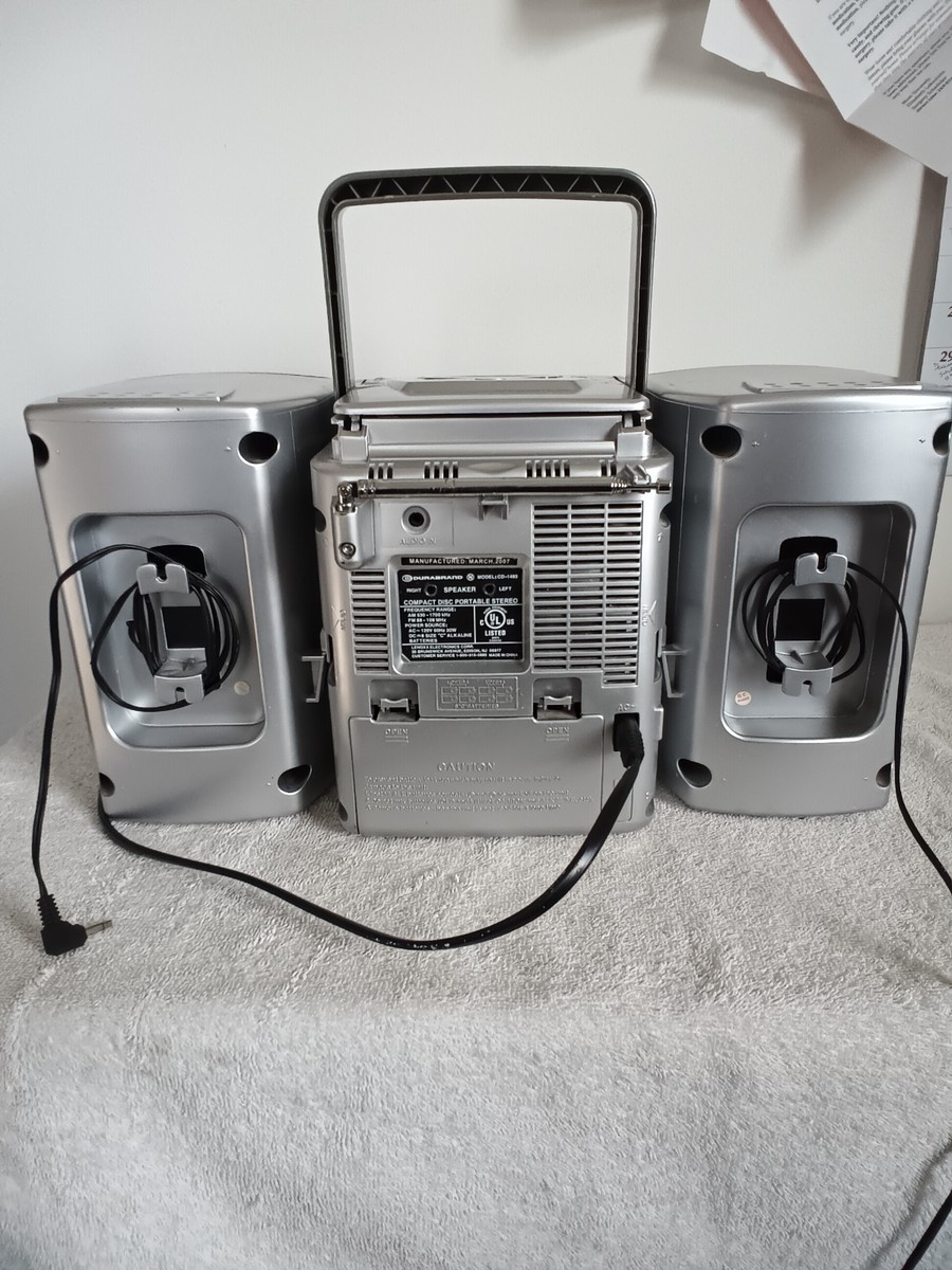 Durabrand Boombox AM/FM Radio Cassette CD Portable Stereo CD-1493