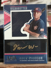 2018 USA Baseball  Black Gold Signature Jerseys #85 Jaden Woodson 13/39