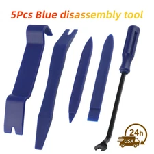 5Pcs Car Trim Removal Tool Kit Hand Tools Pry Bar Panel Door Interior Clip Set