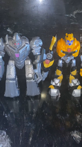 2009 Hasbro Transformers Megatron & Bumblebee-Talking-Tested- Loose-As Is - Video 1 of 1