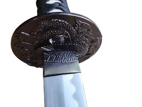 Cubierta antipolvo japonesa con decoración con cuchillos tachi espada de batalla - Imagen 18 de 21