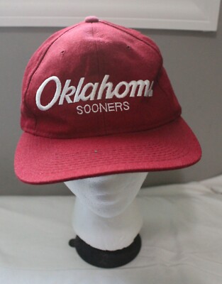 VINTAGE YOUNGAN OKLAHOMA SOONERS WOOL SNAPBACK BASEBALL CAP HAT ONE SIZE