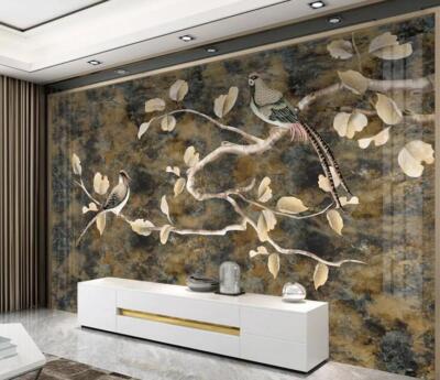 3D Vintage Branches K8324 Wallpaper Mural Self-adhesive Removable Sticker Kay
