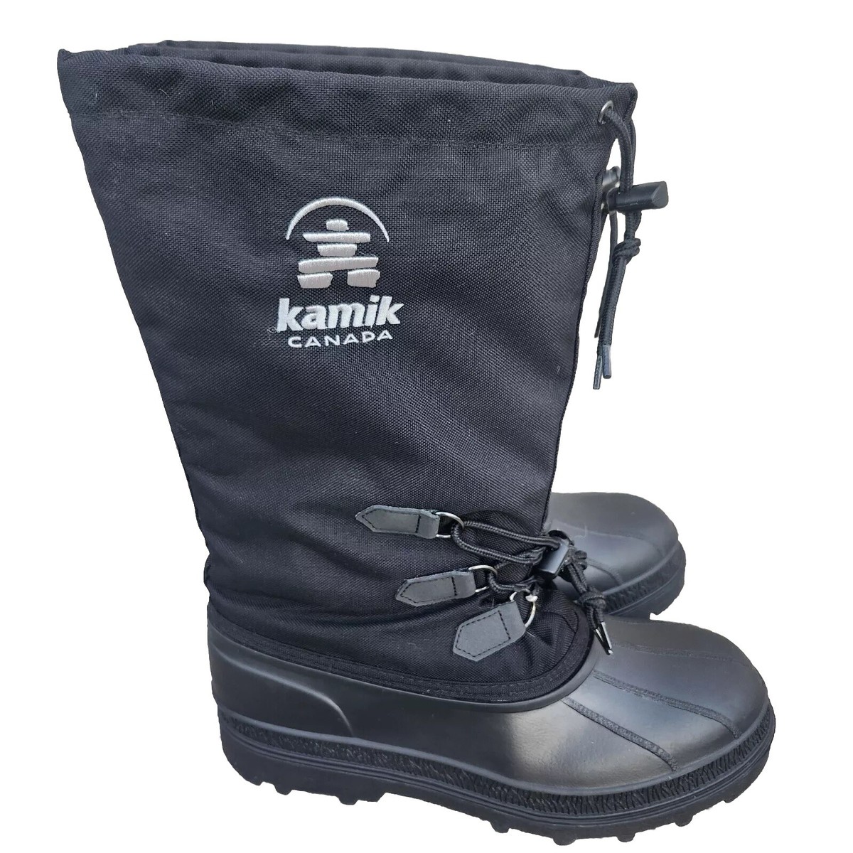Kamik Mens Canuck Waterproof Boot Black Size 10M
