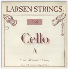 Original Larsen cello Strings Set Medium Gauge 1/8 Size