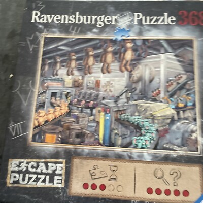 Ravensburger Escape Puzzle ''The Toy Factory'' 368 Piece Jigsaw Puzzle Complete