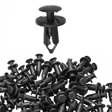 100X 10mm Clips Bumper Rivets Retainer Fastener Hood Fender For Honda Acura Auto