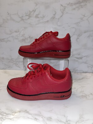 Nike Air Force 1 Low Pivot Pack Red Leather Mens Shoes 488298-627