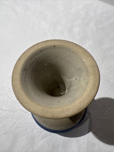 Keramik Kelch Kunst Hand geworfen Blau Steinzeug Boho 5,25" - Bild 6 von 8