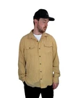 REI Adventures Rayon Yellow Hiking Modal Button Up Long Sleeve Shirt Mens Large