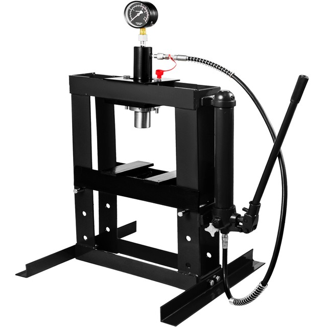10 Ton Hydraulic Shop Press Floor Bench Top W Pressure Gauge For