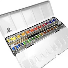 Royal Talens Rembrandt Aquarellfarben Metallbox Mit 24 Näpfen De Luxe Set