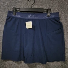 NWT Fabletics Women's Sz M Woven Pocket Skirt with Built In Short  Blue