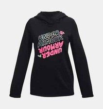 Under Armour Girls Armour Fleece Wordmark Hoodie 1366054 Size XL