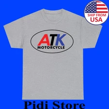 ATK Motorcycle Racing Men's Grey Size S to 3XL