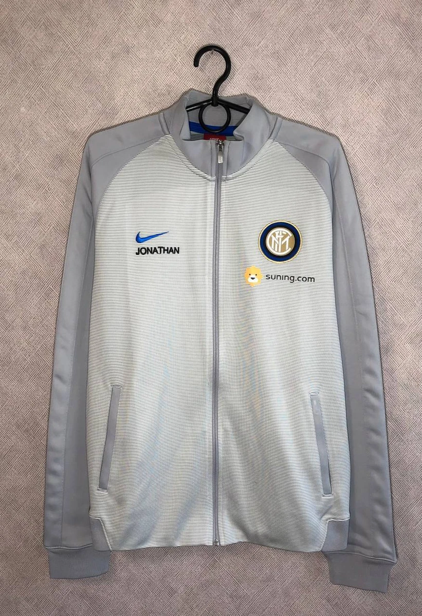 Inter Milan FC Full Zip Track Top Jacket Nike Grey Size L
