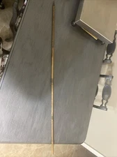 Vintage Wooden Shotgun Gun Barrel Cleaning Rod Metal Screw Connectors