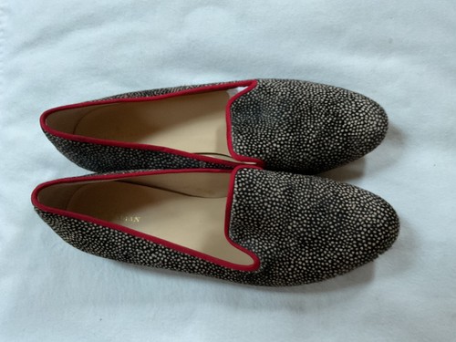 Cole Haan Nikeair Womens "Sabrina" Black/Brown Cow Belly Fur Flats .Size 10AA. - Picture 4 of 7