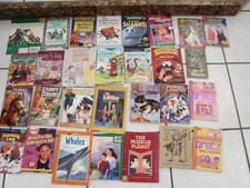 Kids Book Lot 29 paperback some hardcover books levels 1-5 Elementary Grades