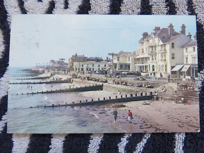 Vintage 1970 Bognor Regis West Beach vom Pier Echtfoto Postkarte