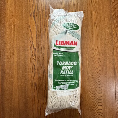 New Libman Mophead Tornado Mop #2030 Cotton Blend