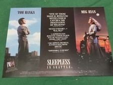 Sleepless in seattle Tom hanks meg ryan Mini quad poster original cinema