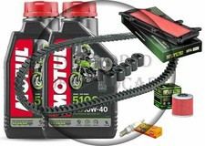 KIT TAGLIANDO OLIO FILTRI CANDELA RULLI CINGHIA KYMCO PEOPLE GTI 200 2010 2014