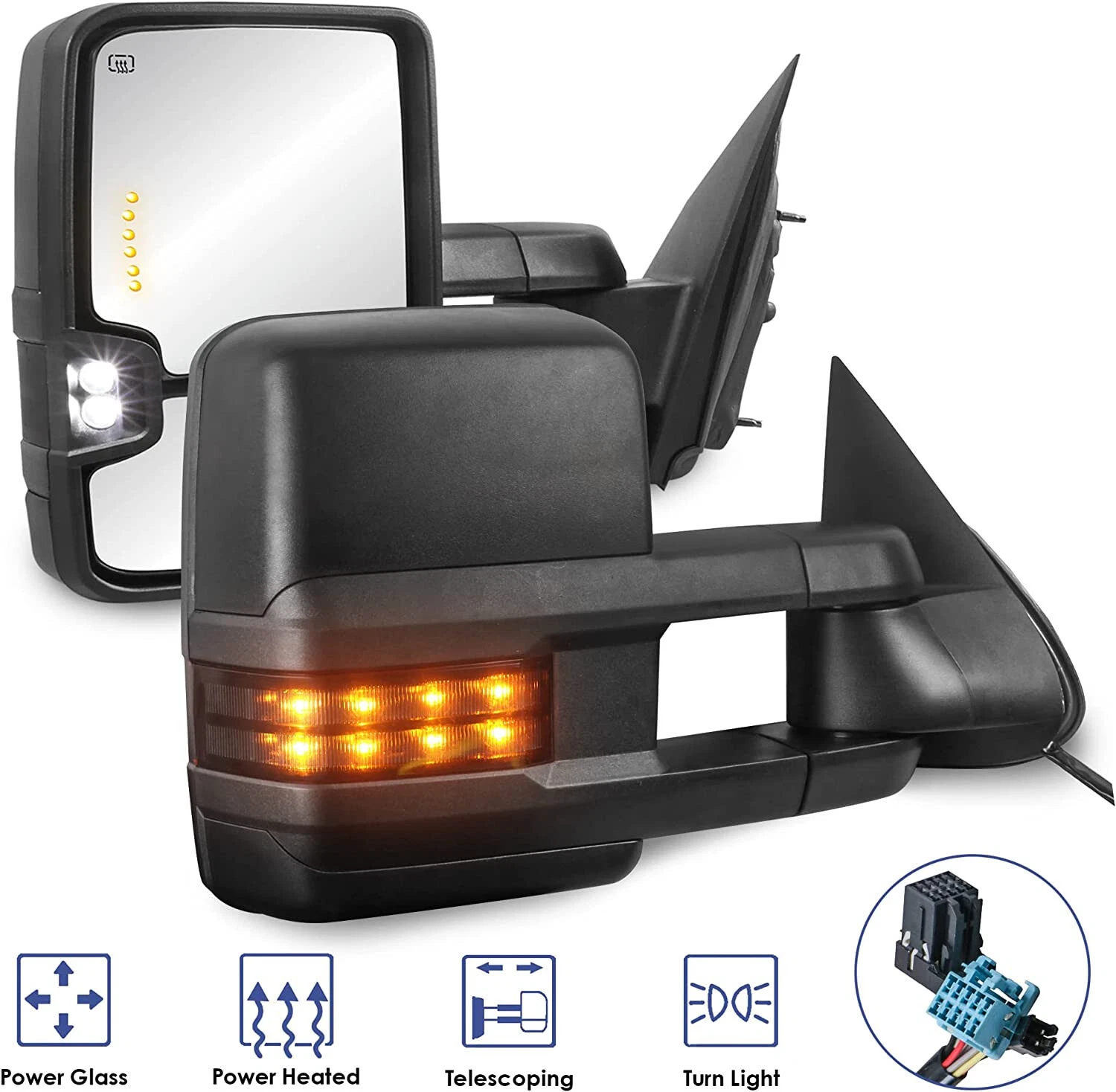 Power Heated Tow Mirrors Smoke Signal For 03-06 Silverado Sierra 1500/2500/3500
Opens in a new windo