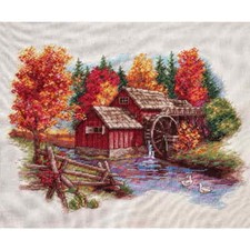 Dimensions kit punto croce contato "Gloria dell'autunno", 35,5x27,9cm