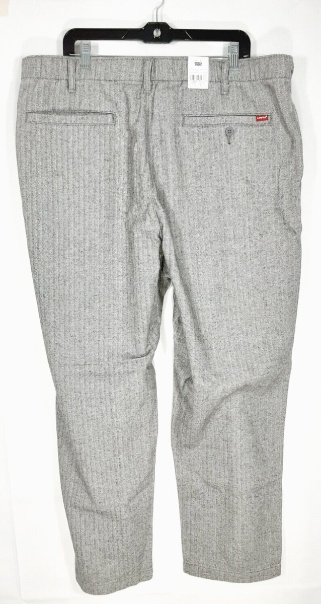 Levi's XX Chino EZ Taper Men's Pants Grey Herringbone Warm Levi's XX Chino EZ Taper Men's Pants Grey Herringbone Warm