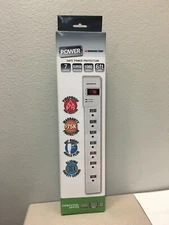 Monster 7OUTCMPTRSRGWHT Just Power It Up 1080 J 6 ft L 7 outlets Surge Protector