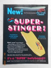 Tavola da surf Squirt Super Stinger 1978 Egg Harbor NJ AD RARA Cragar surf fin cerchi