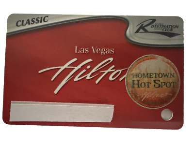 Las Vegas Hilton at Resorts World Pass Classic Players Club Rewards Slot Card .