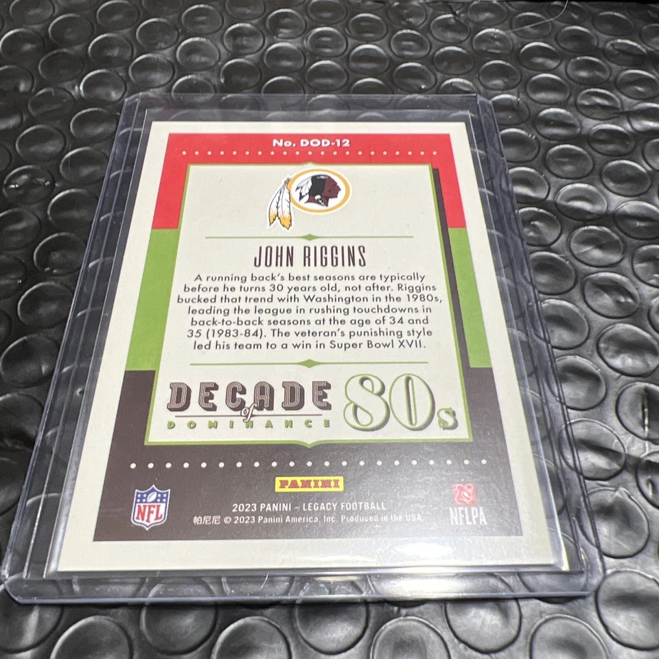 2023 Legacy Football John Riggins Decade Of Dominance /249 #DOD-12 - Image 2 of 2