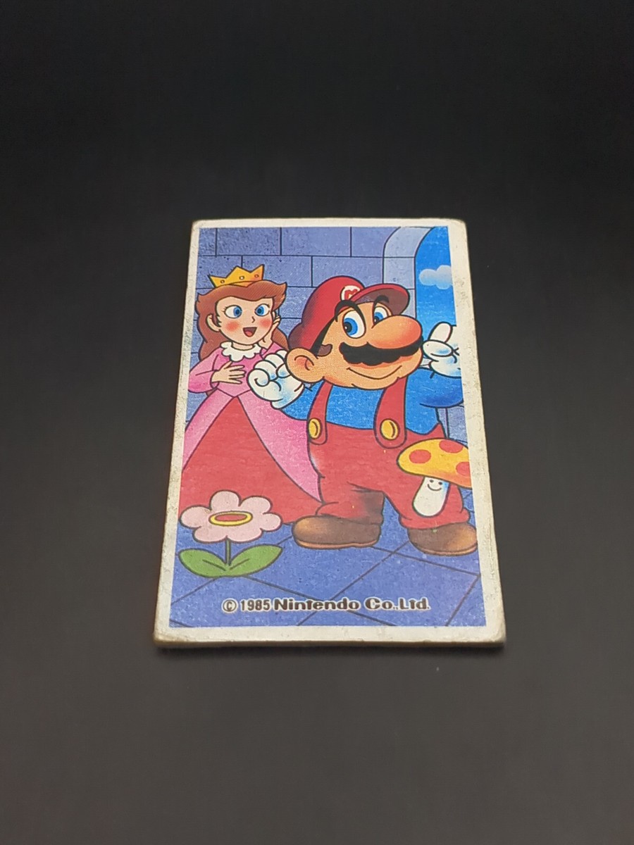 MARIO Princess Peach SUPER MARIO BROS Card Menko 1985 Nintendo