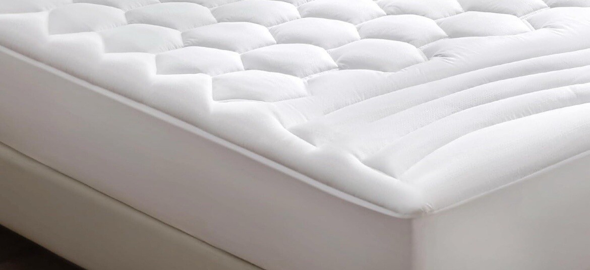 Bedsure Quilted Fitted Mattress Pad Protector Queen White 60