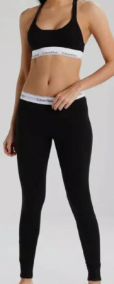 CK Sport BH & Leggings| Bustier Set 2 teilig| in Schwarz Größe xl