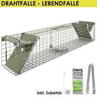 Tierfalle Lebendfalle GrüN Marderfalle Drahtfalle 82 X 17 X 20 Cm Petigi