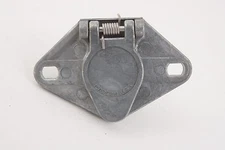 Pollak 6 Pin Female Trailer Plug Socket USA Cast Metal (RT2) Bumper Mount Rear