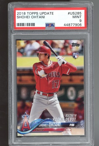 2018 Topps Update #US285 Shohei Ohtani PSA 9 ROOKIE RC
