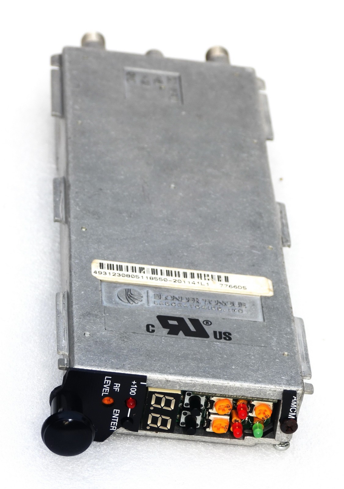 BLONDER TONGUE P/N 7766DS AMCM AGILE FREQUENCY AUDIO/VIDEO MICRO MODULATOR