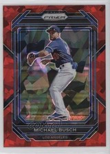 2023 Panini Prizm Red Ice Prizm Michael Busch #155 1e19