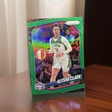 2025 Panini Prizm WNBA - Alysha Clark #129 Green Prizm Mystic Card M4