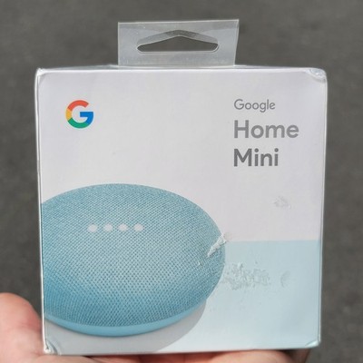 Google Home Mini Smart Speaker - Aqua H0A Gen 1 - Sealed New In Box - GA00275-US