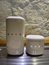 SMEG Vorratsbehälter S und L Creme