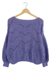 JS MILLENIUM Pull tricoté Dames Pull violet style décontracté