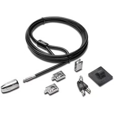 Kensington K64424ww Cable Lock, Keyed Different, 8 Ft