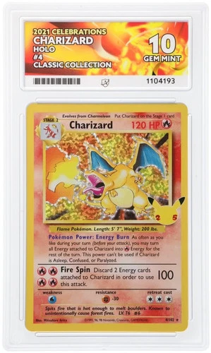 Charizard 4/102 Ace 10 Celebrations Pokemon TCG