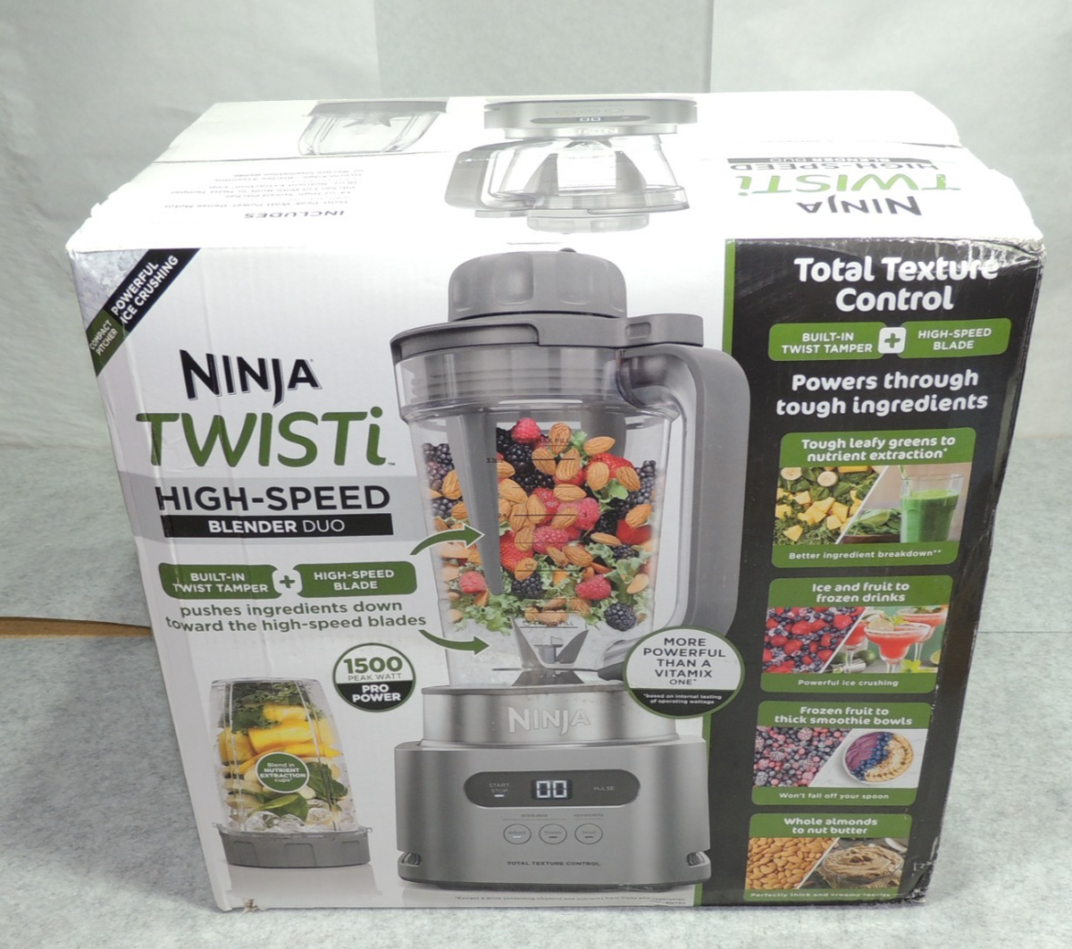 Ninja TWIST 大容量ブレンダー Ninja TWISTi High-Speed Blender DUO with Total Texture Control